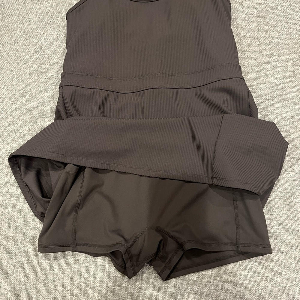 Fabletics Charcoal Ribbed Exercise Dress - Picture 4 of 6
